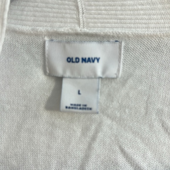 Like New Old Navy White Open Front - Large - Picture 2 of 5